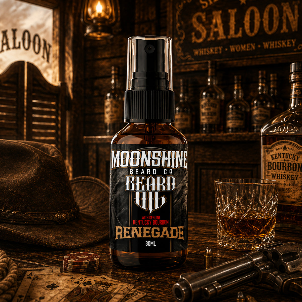RENEGADE Beard Oil with Kentucky Bourbon